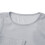 Damen-Langarmtop aus transparentem Mesh, Grau, Größe M 5