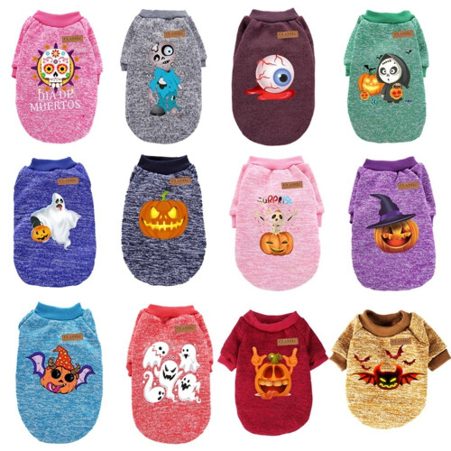 Costume di Halloween per cani con design a zucca, 1 pezzo