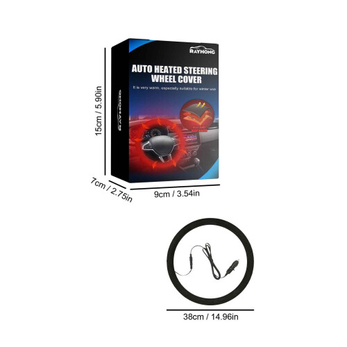 Hand Warmer Steering Wheel Cover Winter Heating 1 Pack 2