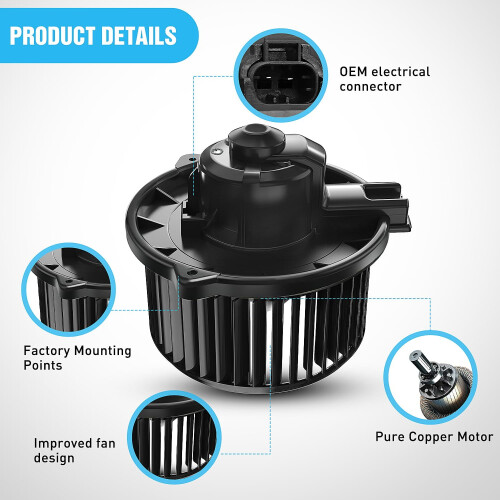 Motore del ventilatore HVAC per Toyota Corolla Matrix 2003–2008 1