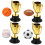 Kids Football Trophy Plastic Smooth Surface 4 pcs 5