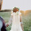 White floral bride veil headband wedding 7