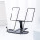 Foldable Metal Reading Stand Black 7.1in 3-Angle 2