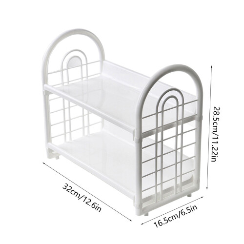 Desktop Organizer White 12.6x6.5x11.22in 2