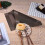 Plastic Square Golden Placemats Nordic Solid Color 6 Pcs 8