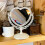 Cosmetic Mirror Desktop Antique Style 1 Piece 3