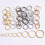 Metall-Binderinge, Spaltringe, 16 mm, goldfarben, 20 Stück 3