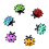 Ladybug Refrigerator Magnets ABS 6 pcs multicolor 2