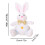 Hasen-Tischdeko, Plüschtier für Kinder, Ostern 2