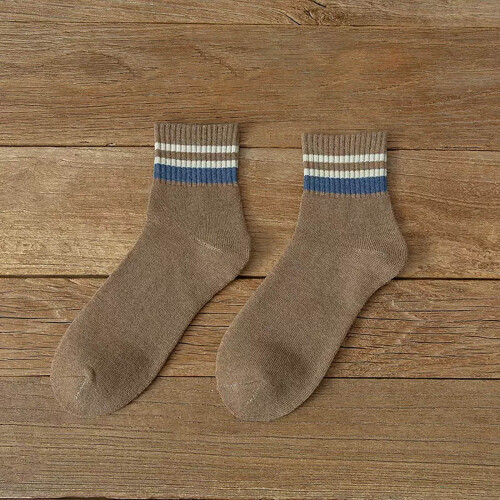 Men's Thick Wool Socks Khaki One Size 1