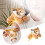 Yellow Plush Tiger Doll Jungle Theme 14cm 2