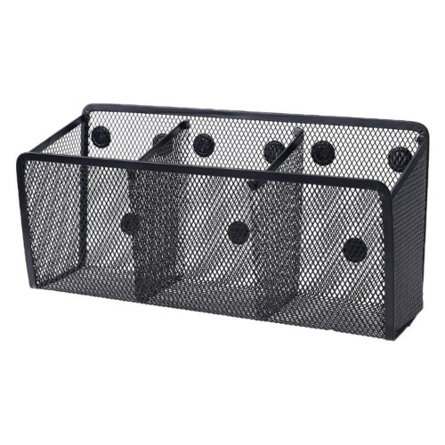 Magnetic Basket Organizer 3-Compartment 9-Magnet 1