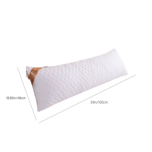 Quilted Bolster Pillow Soft Polyester 1 Pack 2