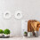 White Wall-Mounted Toilet Paper Holder Iron 4-Pack 8