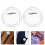 Clear Button Badges 75mm 10 pcs with Pin 4