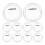 Clear Button Badges 75mm 10 pcs with Pin 5