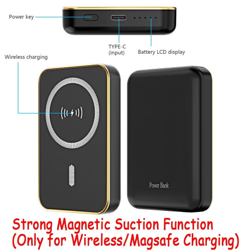 Magnetic Power Bank 10000mAh Black 2