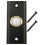 Metal Wired Doorbell Button Black Rectangular LED 3