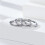 Stackable Wedding Band Set Gold Silver Plated Titanium 3 pcs 5