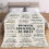 Soft Flannel Throw Blanket Polyester White Digital Print 3