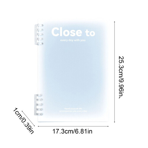 B5 Thickened Coil Notebook Plastic Cover 60 Sheets 2