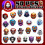 Scary Face Graffiti Stickers Horror Skull 50-Pack 5