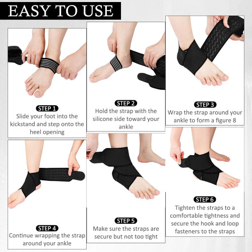 Ankle Brace for Sprains and Tendonitis Relief Black 2