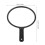 Handheld Makeup Mirror with Handle Black 2