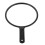 Handheld Makeup Mirror with Handle Black 7