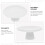 RENACLIPY White Ceramic Cake Plate Kitchen Dessert Stand 8