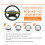 Plush Steering Wheel Cover Brown White Universal 4