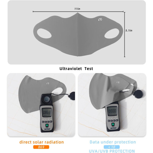 Sun Face Mask UV Protection Breathable Washable Reusable 2