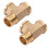 Brass T-Tube Connector DN15 2 pcs 5