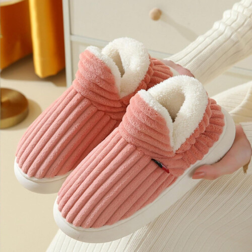 Pluffi slipper booties warm fuzzy thick-soled cloud slides 1