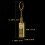 Gold Bar Refillable Kerosene Lighter Keychain 10000+ 3