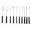 Candy Dipping Spoon Stainless Steel Black 10 pcs 4