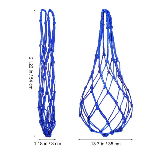 Topbathy Livestock Feeder Bag Blue Nylon Mesh 1 Pc 1