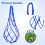 Topbathy Livestock Feeder Bag Blue Nylon Mesh 1 Pc 6