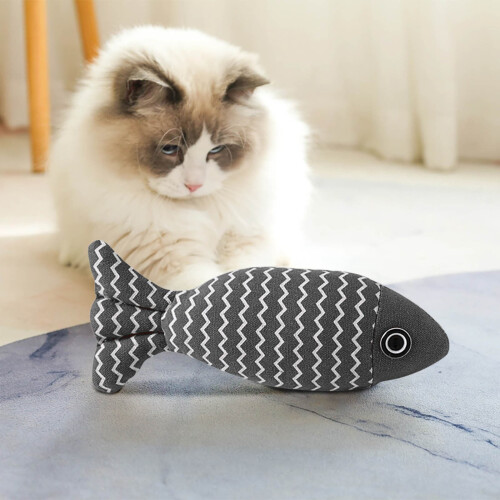Catnip Fish Toy for Cats Durable Interactive Kicker Toy 1 1