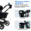Universal stroller cup holder for Uppababy Nuna Doona 360 7