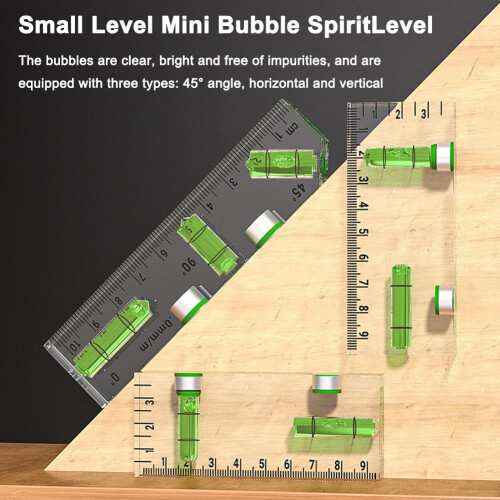 Acrylic Mini Magnetic Level High Precision Thickened 1pc 2