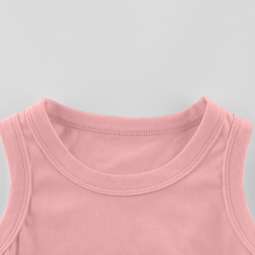 Cotton Sleeveless Ribbed Undershirts for Kids 1