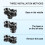 Car Cup Holder ABS Dual Slot Adjustable Expandable 7