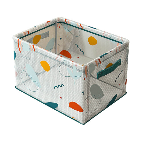 Steel Frame Foldable Storage Basket 40x30x20cm 1