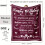 Merlot Red Throw Blanket for Birthday Decoration 3