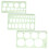 Geometric Shapes Stencil Set for Students 3 pcs 4