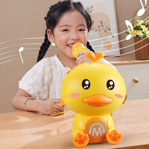 Mini Karaoke Machine for Kids with LED Lights and 2 1