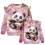 Φούτερ με λαιμόκοψη Panda and Cherry Blossom για κορίτσια 1