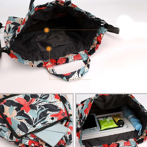 Mochila de viagem com fecho de cordão e compartimento seco/molhado. 2