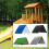 Dustproof Canopy for Outdoor Playground 132x228 cm Multiple 5